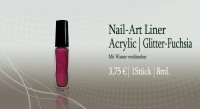 Acrylic Nailart-Liner GLITTER-FUCHSIA 8ml