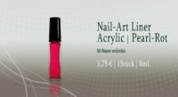 Acrylic Nailart-Liner PEARL-ROT 8ml