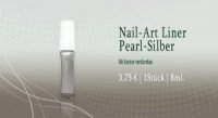 Nailart Liner Pearl Silber 8ml